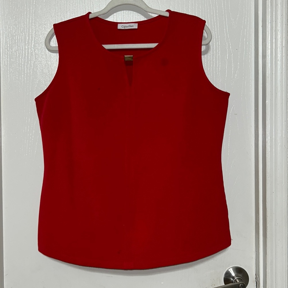 Nice blouse color red